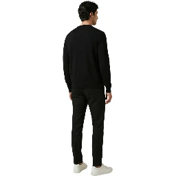 Black Cotton Sweatshirt