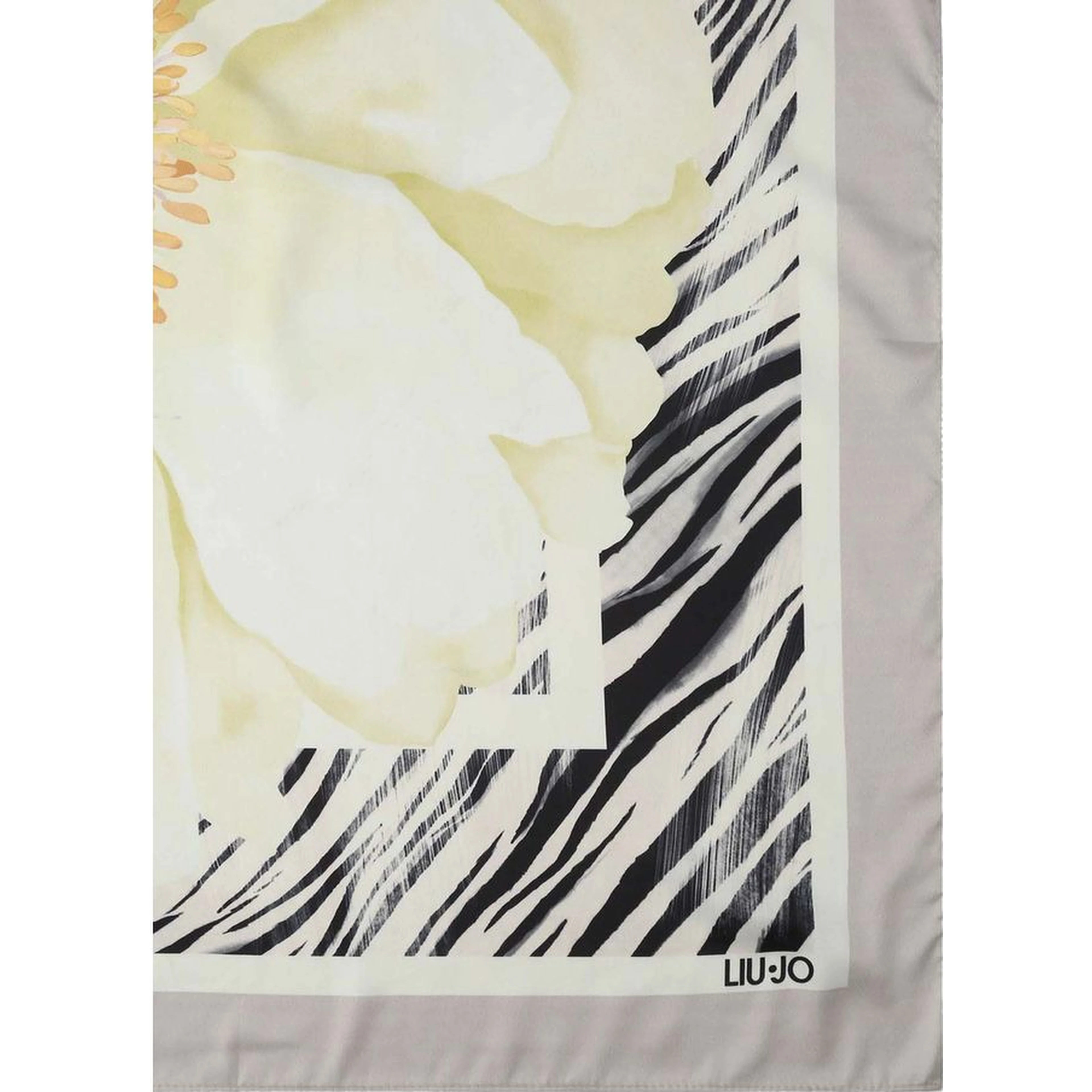 Gray Polyester Foulard