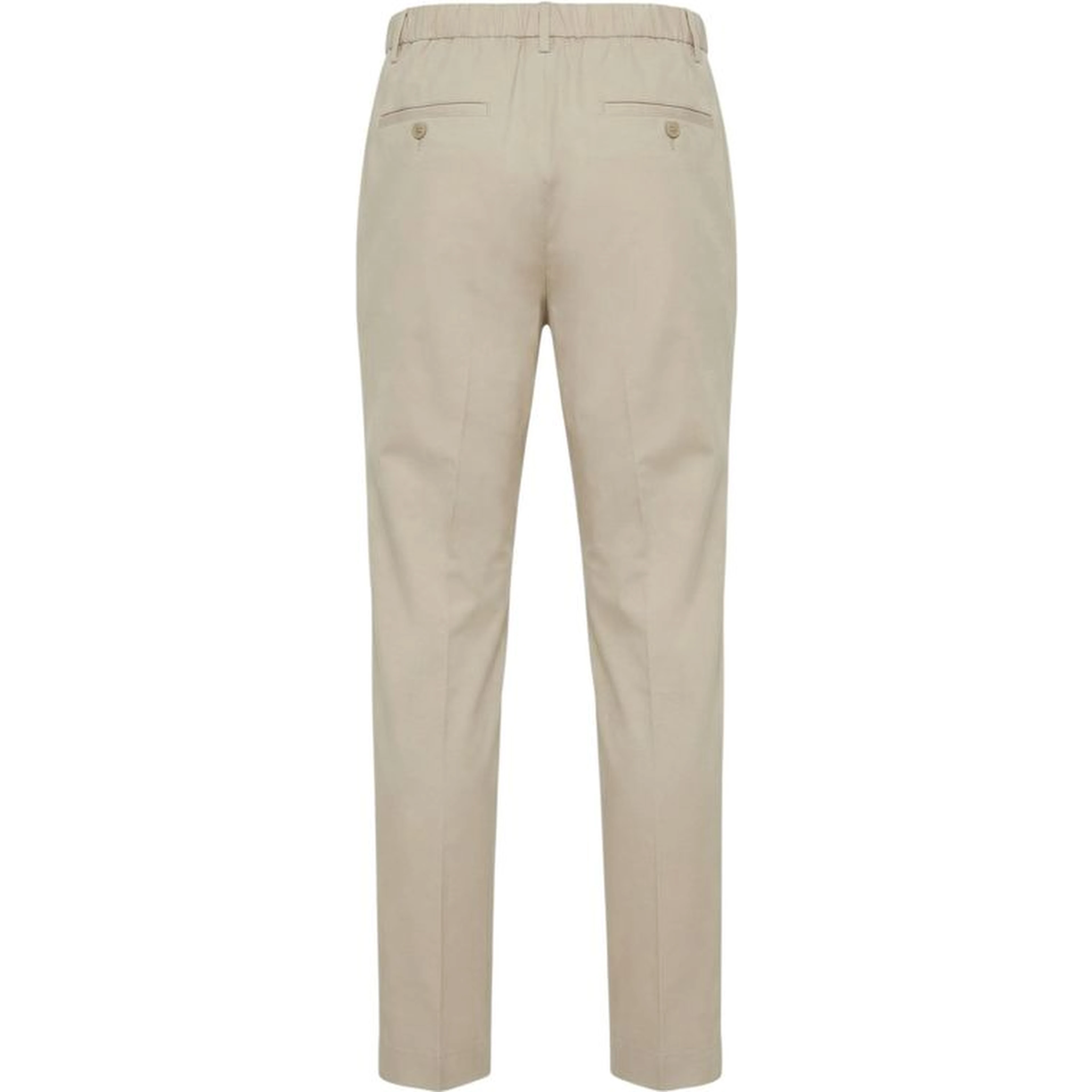 Beige Lyocell Dress Pants