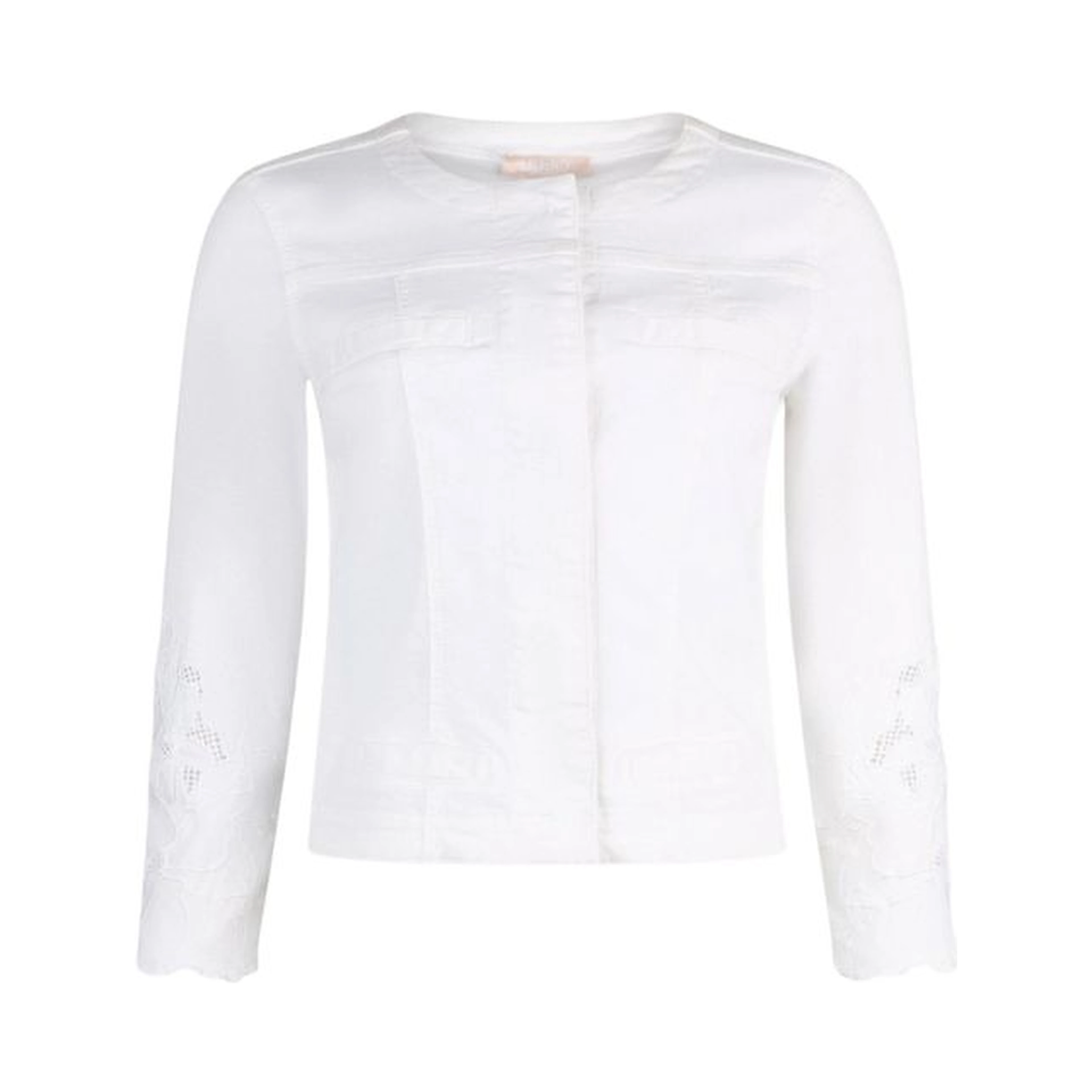 White Cotton Denim Jacket