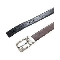Bicolor Leather Regular Belt