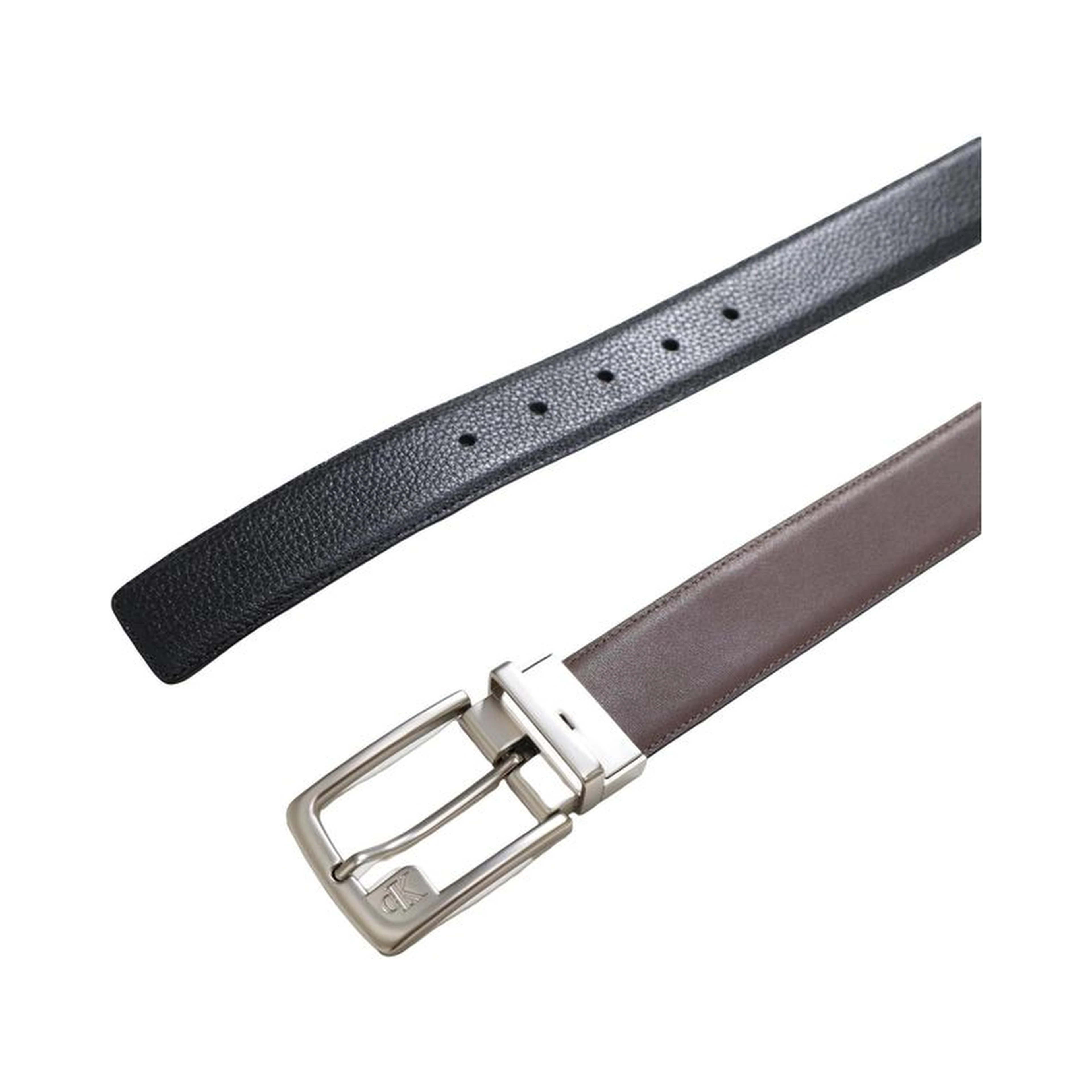 Bicolor Leather Regular Belt