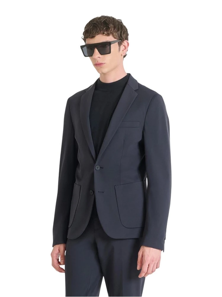 Blue Polyamide Blazer