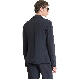 Blue Polyamide Blazer
