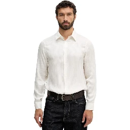 Bicolor Viscose Pattern Shirt