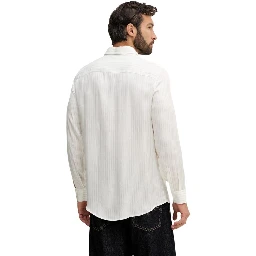 Bicolor Viscose Pattern Shirt