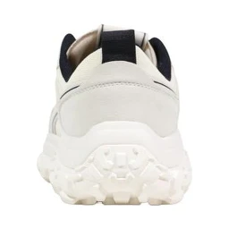 White Polyester Athletic Sneakers