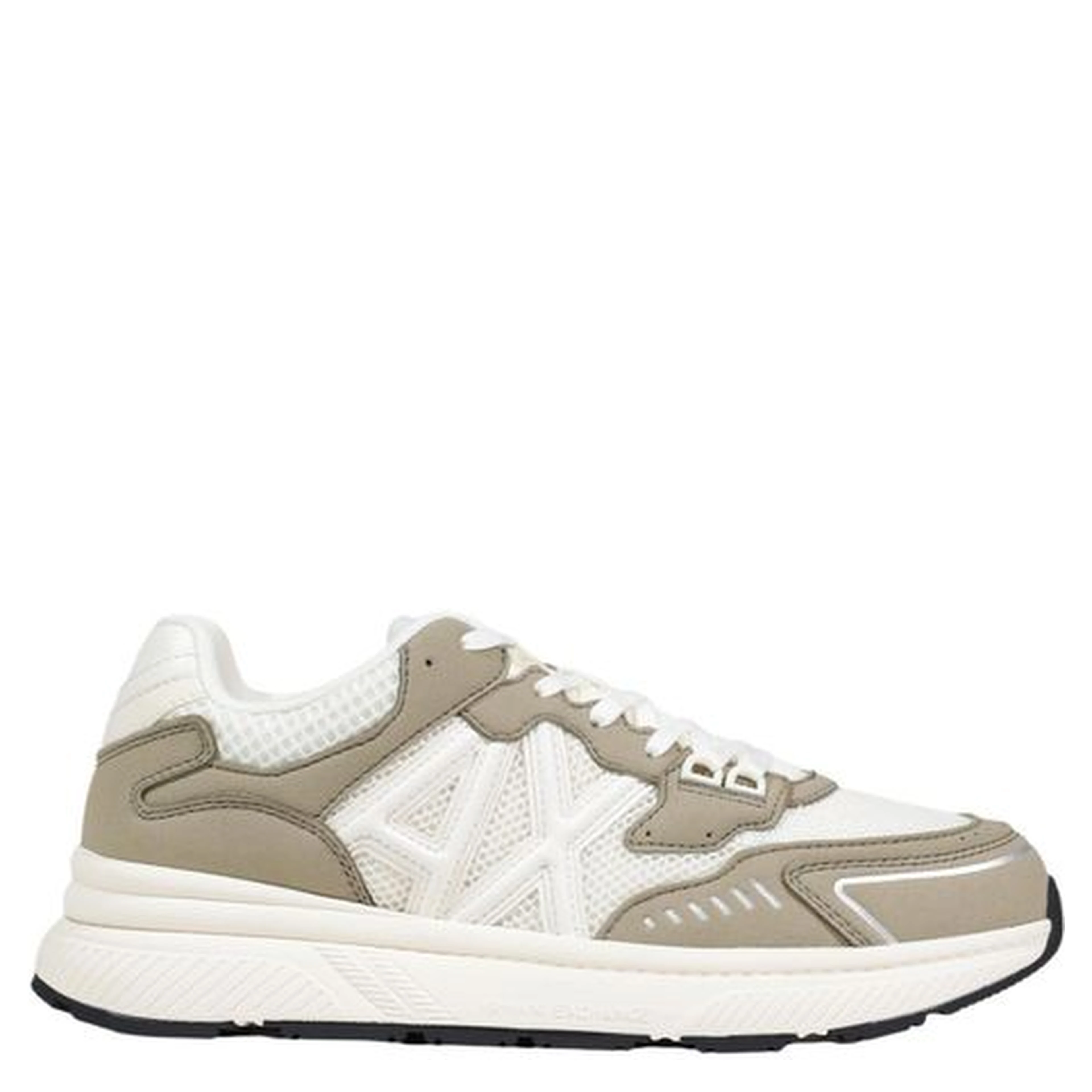 Green Polyester Athletic Sneakers