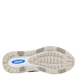 White Polyester Athletic Sneakers