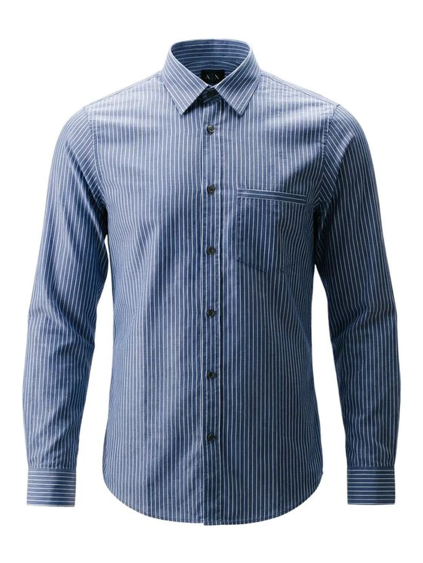 Bicolor Cotton Dress Shirt