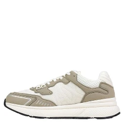 Green Polyester Athletic Sneakers