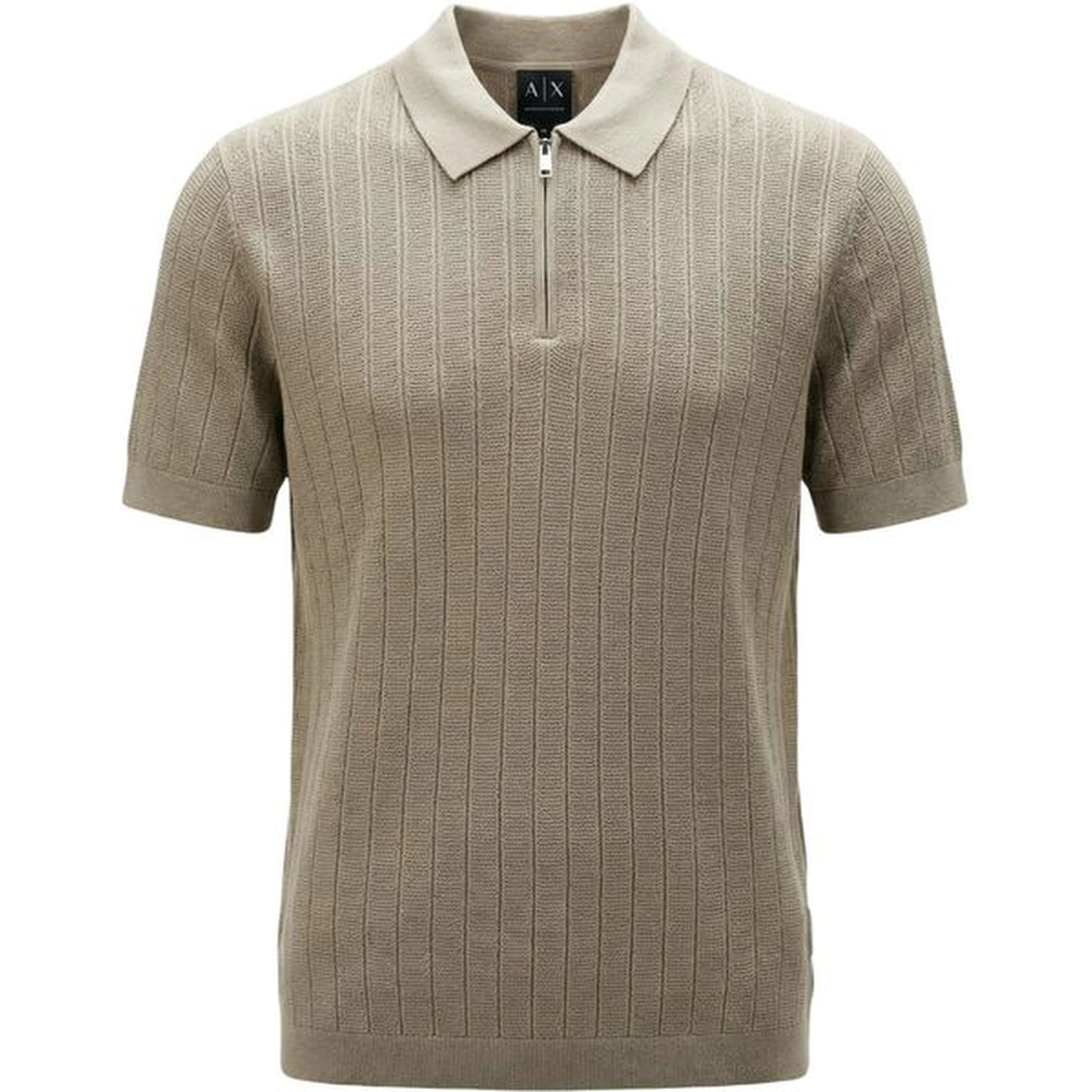 Beige Cotton Polo Shirt