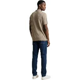 Beige Cotton Polo Shirt