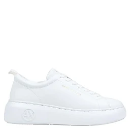 White Leather Chunky Sneakers