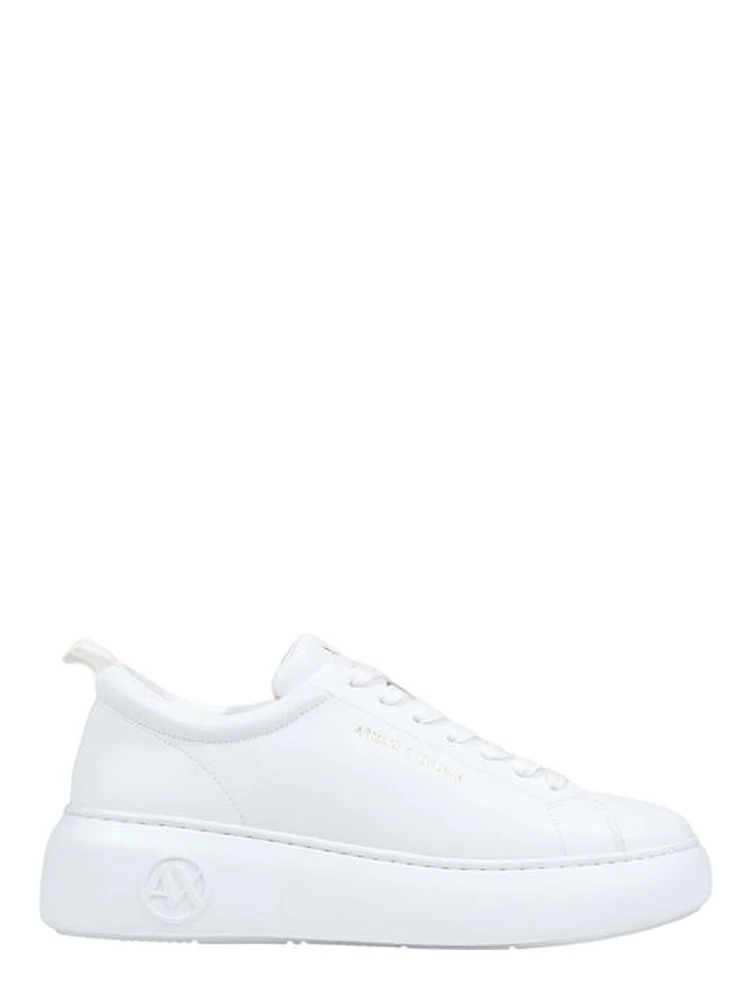 White Leather Chunky Sneakers