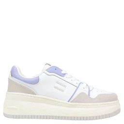 White Suede Leather Chunky Sneakers