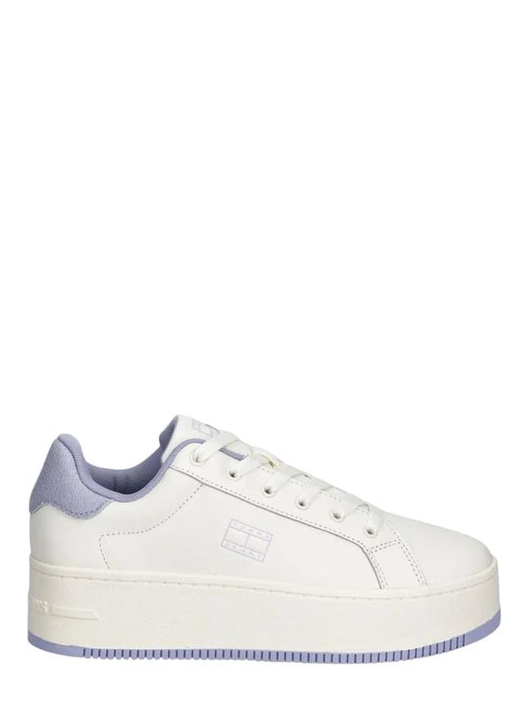 White Leather Chunky Sneakers