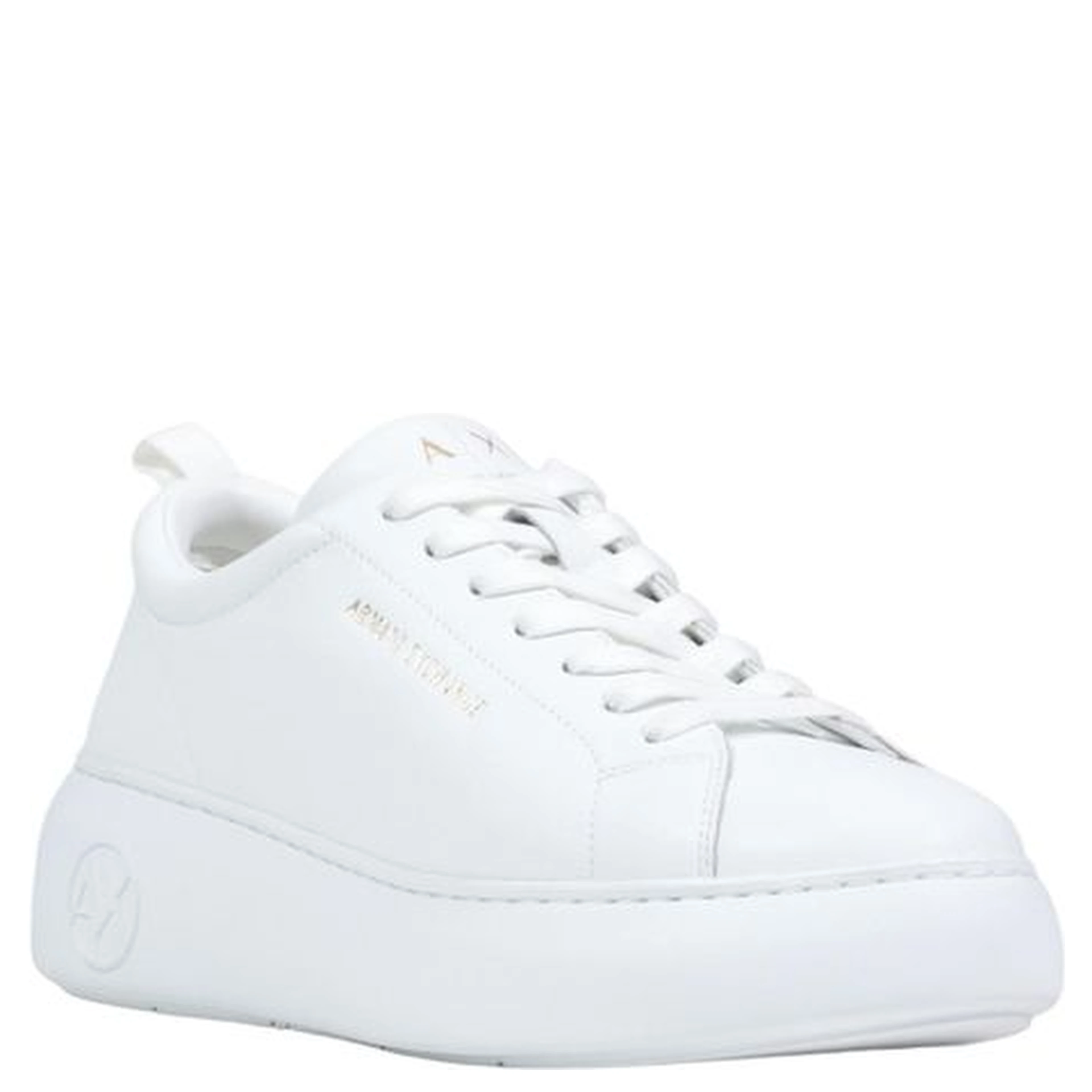 White Leather Chunky Sneakers