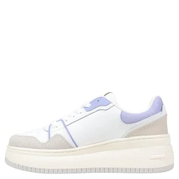 White Suede Leather Chunky Sneakers
