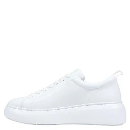 White Leather Chunky Sneakers