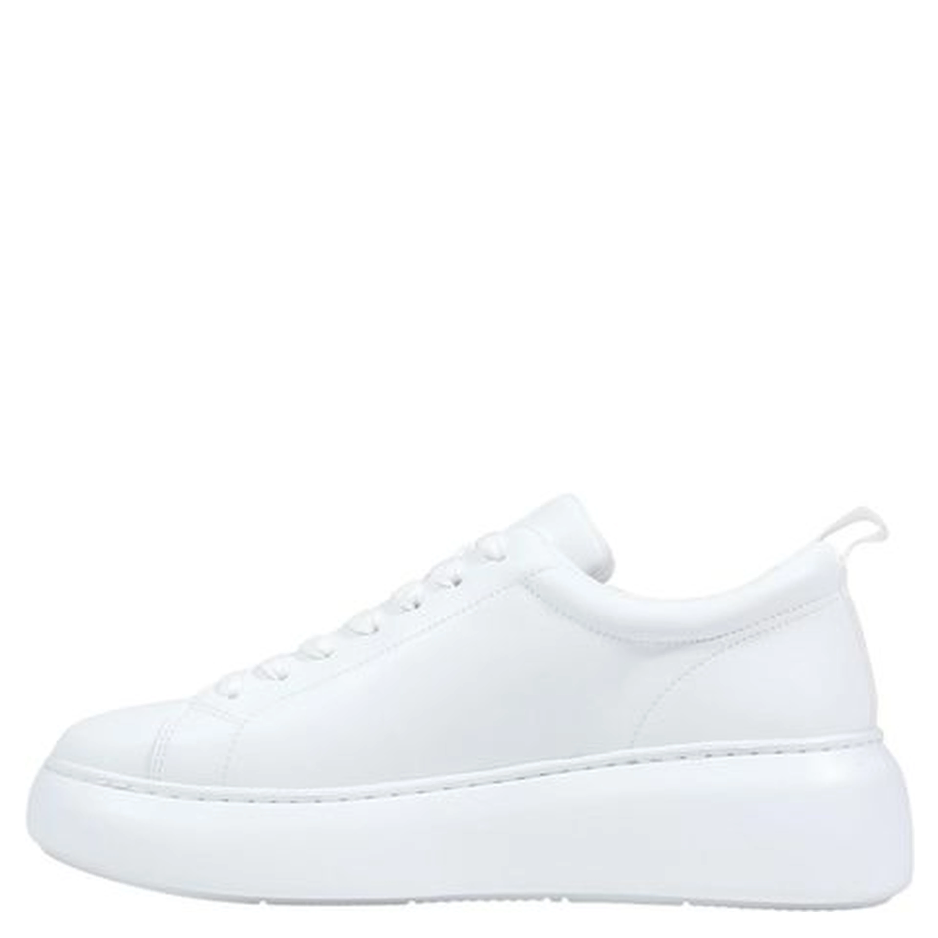 White Leather Chunky Sneakers