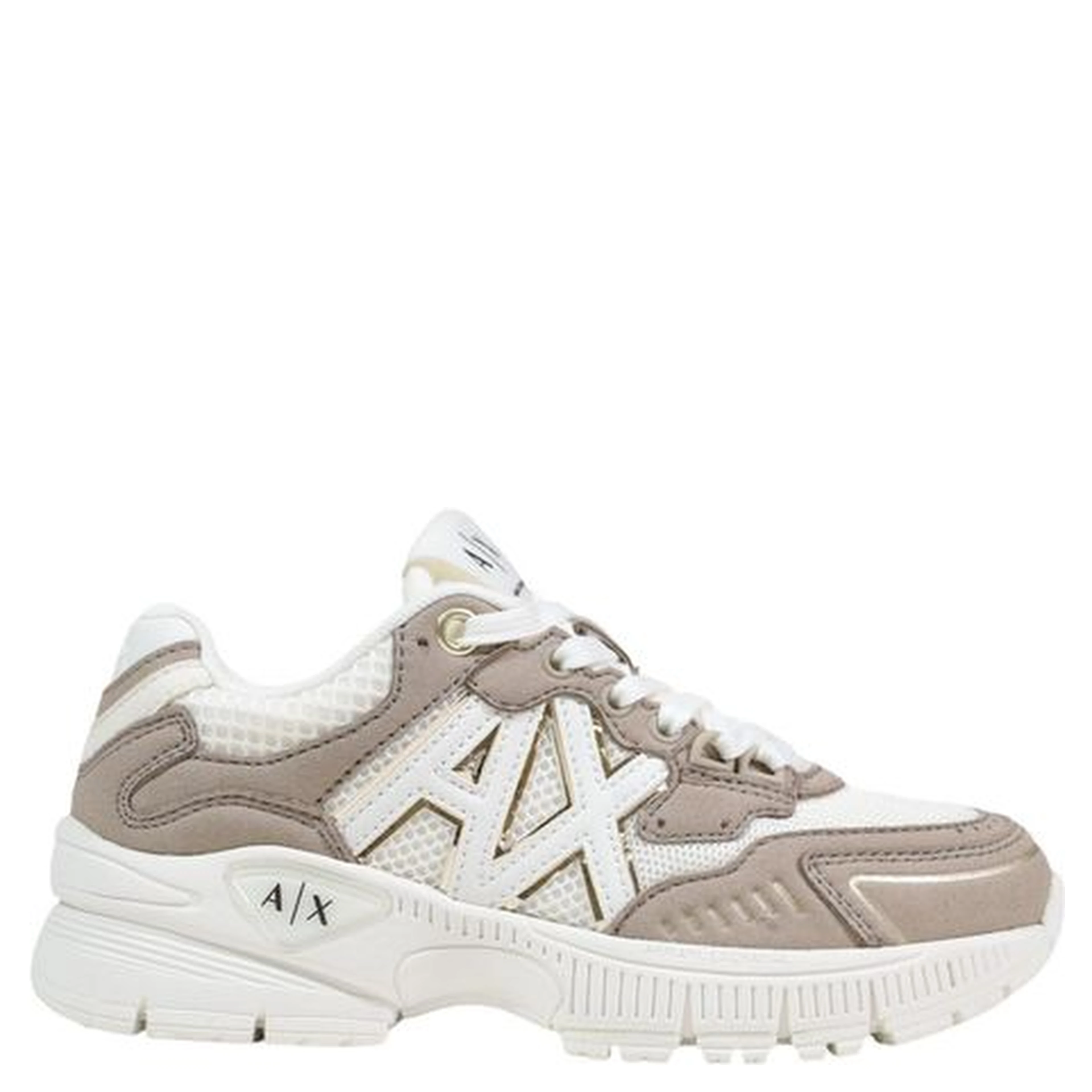 Brown Polyamide Athletic Sneakers
