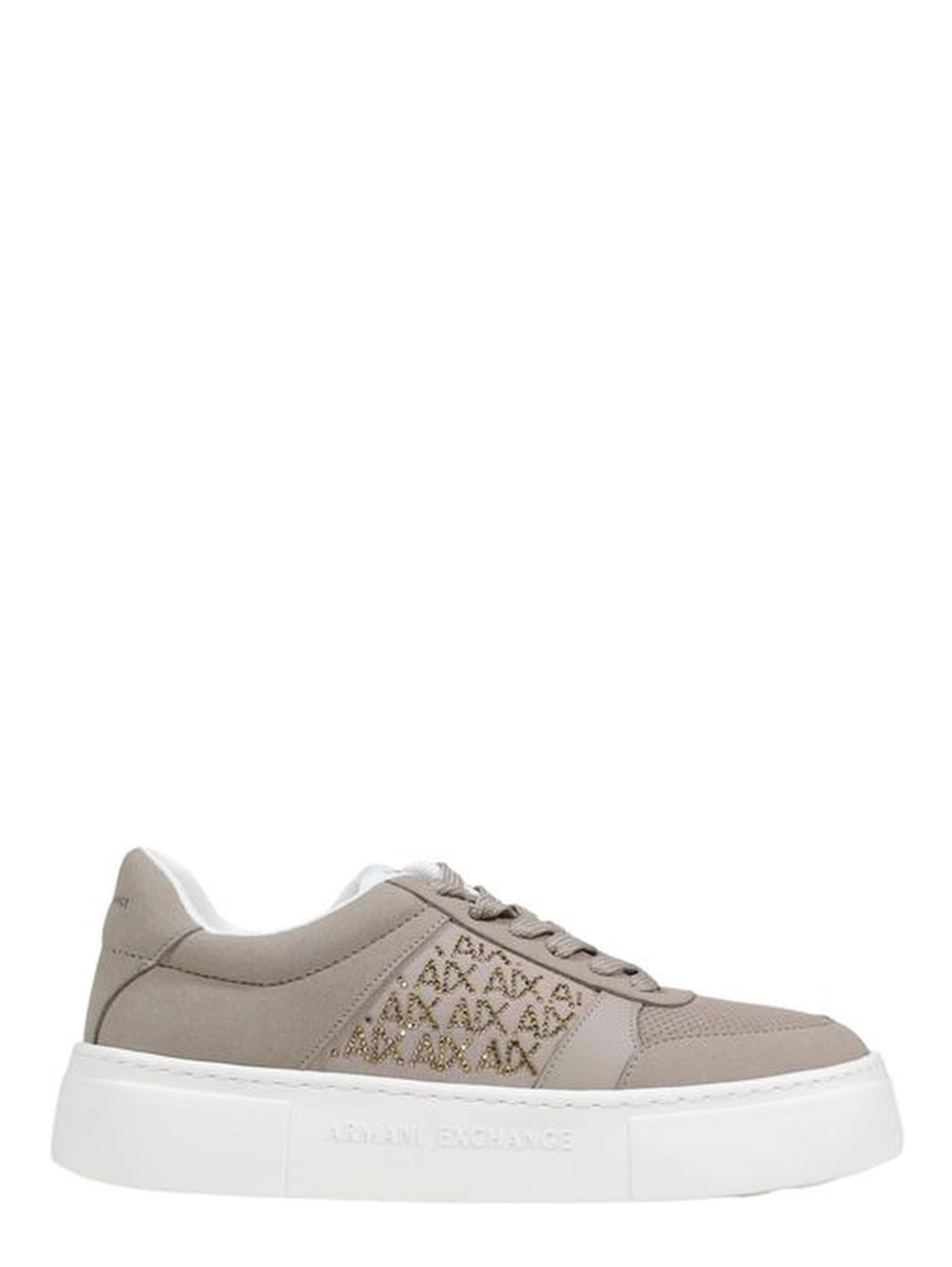 Brown Polyamide Athletic Sneakers