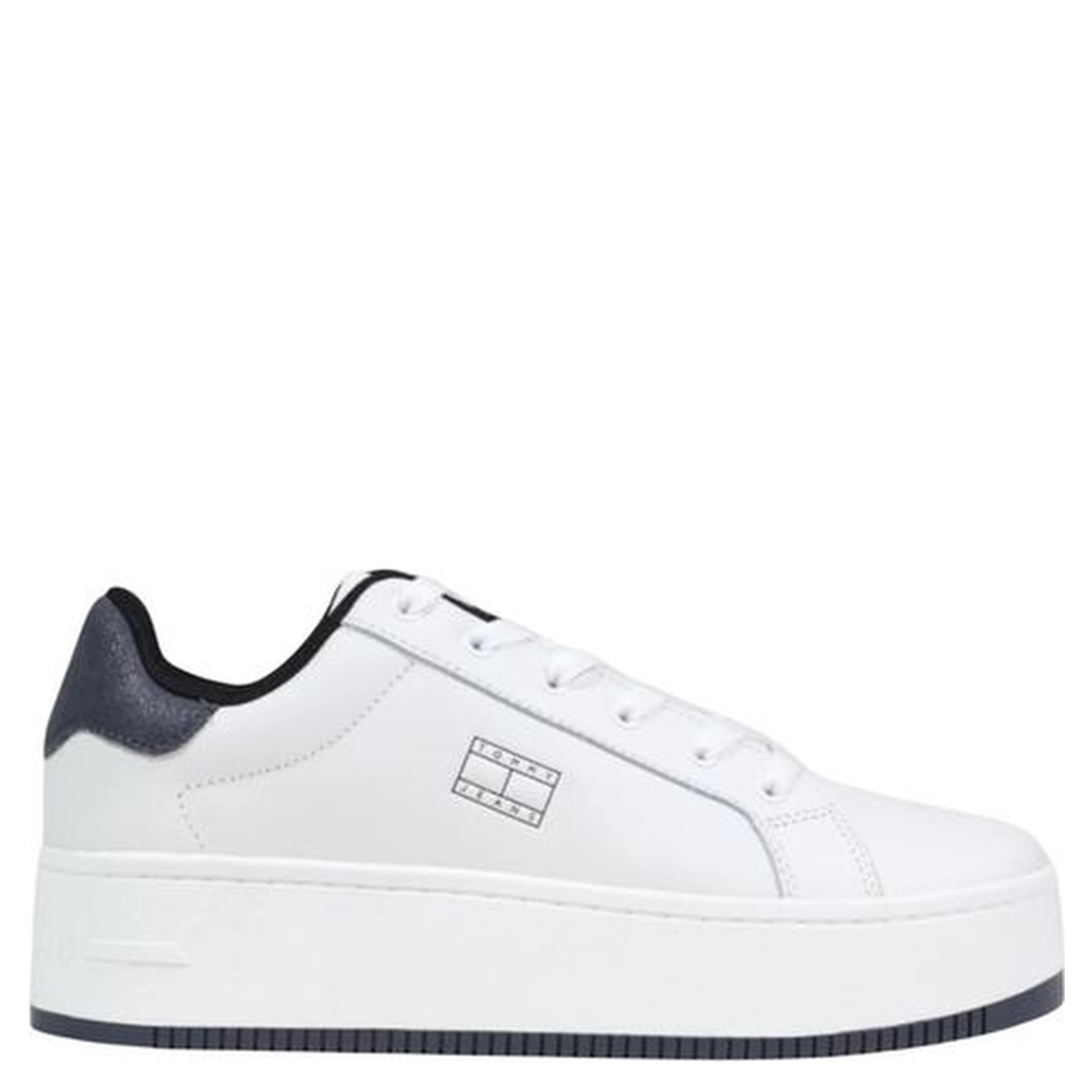 White Leather Chunky Sneakers