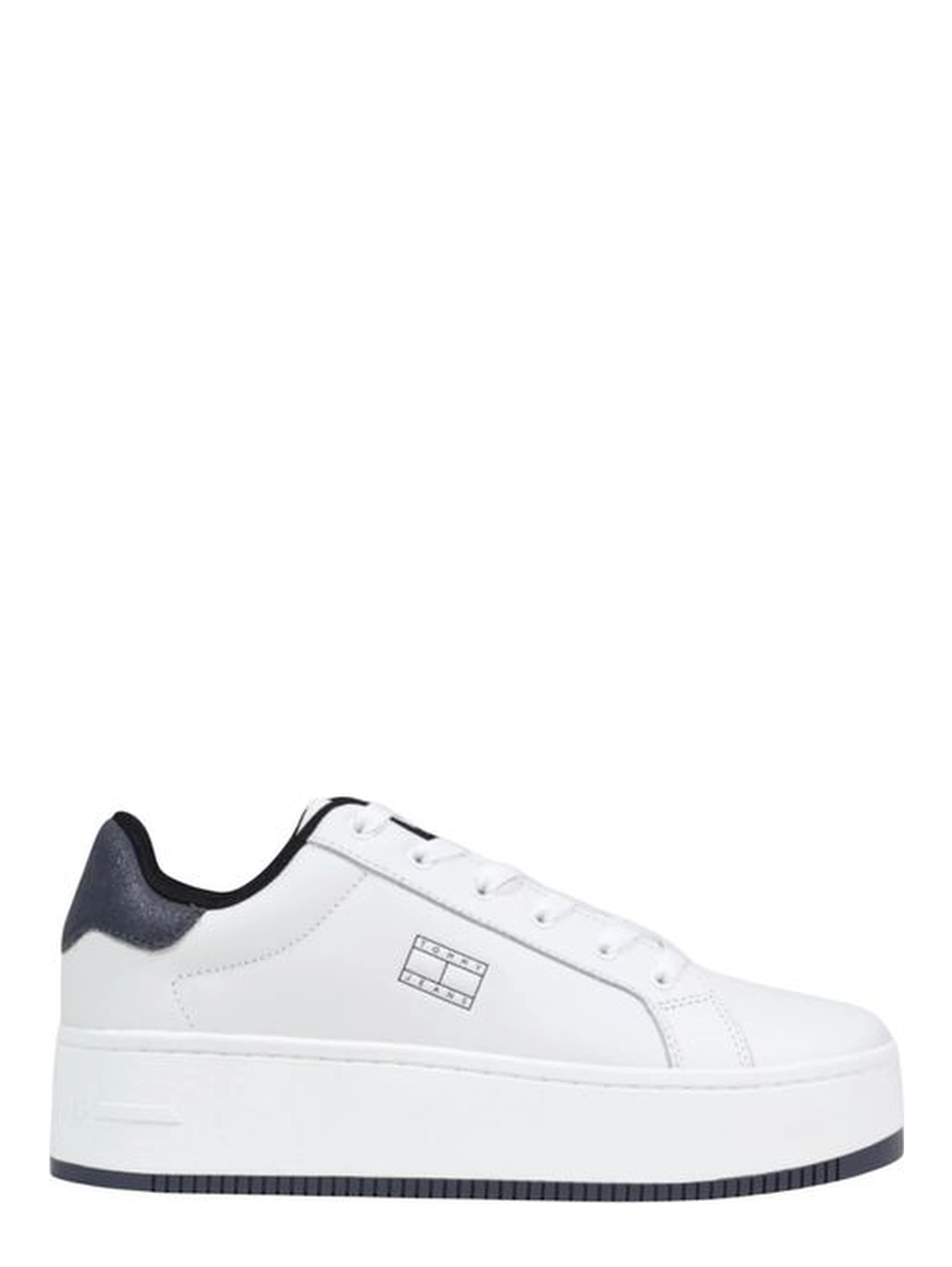 White Leather Chunky Sneakers