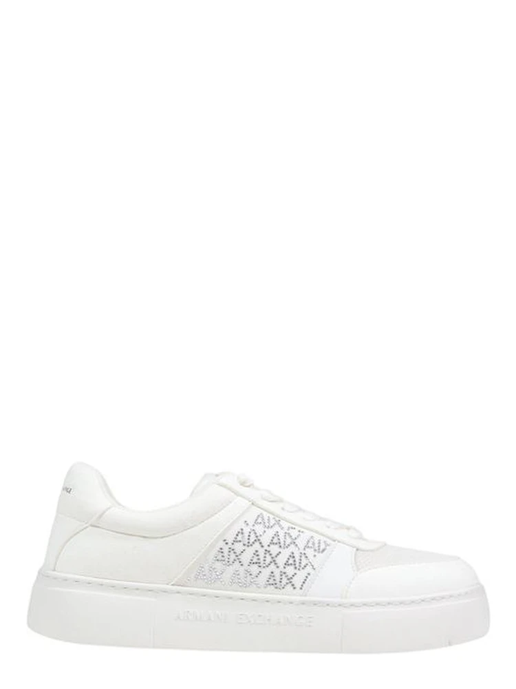 White Polyamide Athletic Sneakers