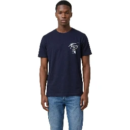 Blue Recycled Cotton T-Shirt