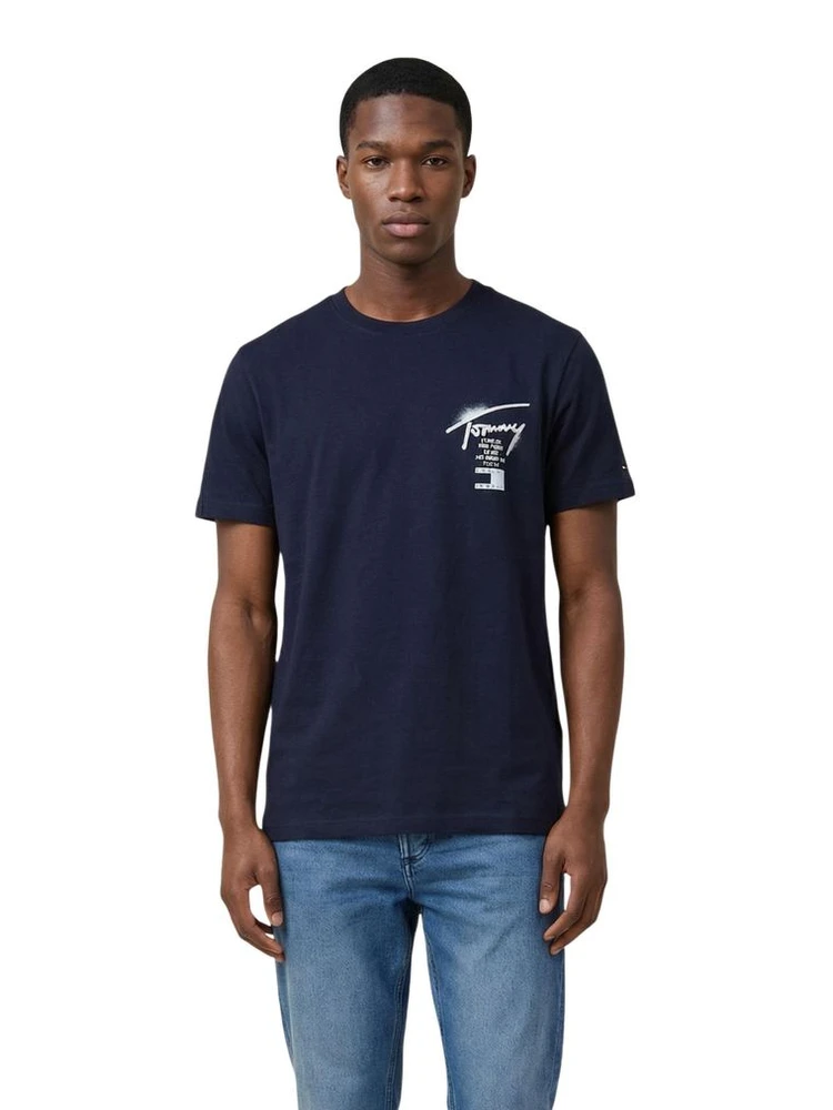 Blue Recycled Cotton T-Shirt