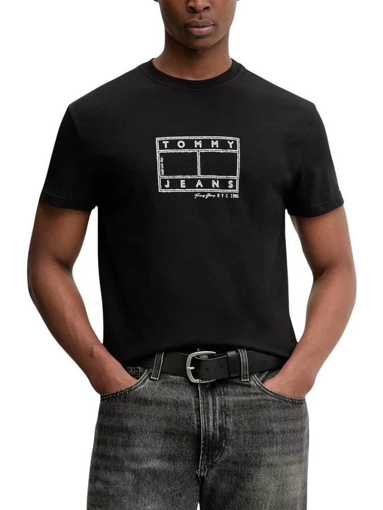 Black Recycled Cotton T-Shirt