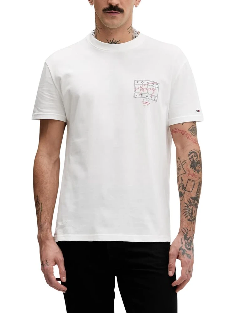 Cream Recycled Cotton T-Shirt