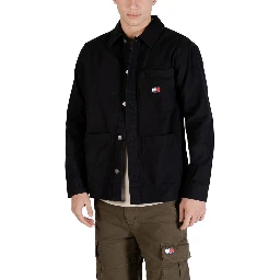 Black Recycled Cotton Jacket