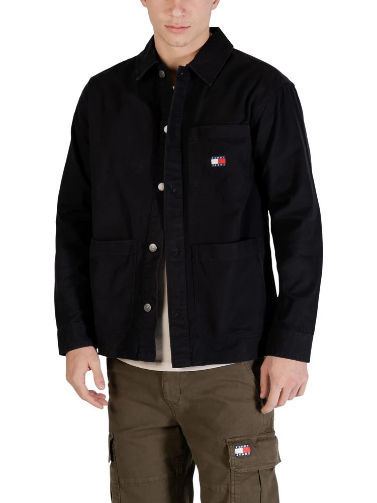 Black Recycled Cotton Jacket