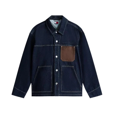 Blue Recycled Cotton Denim Jacket