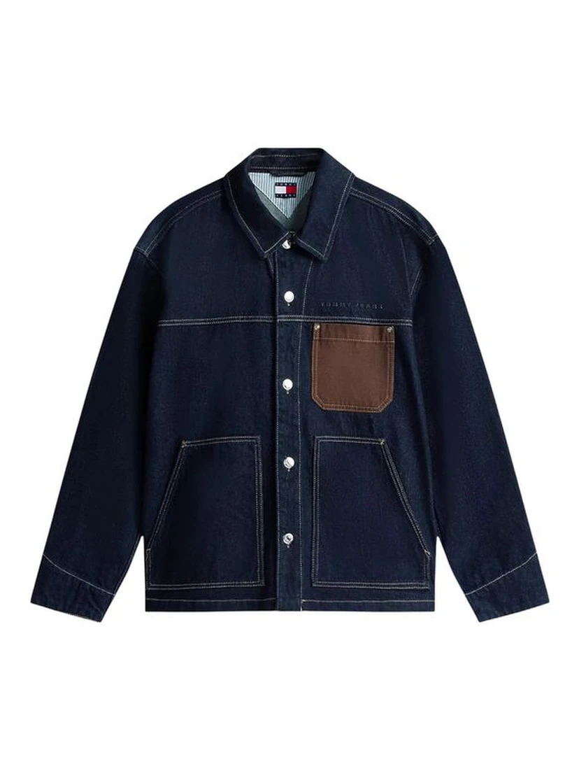 Blue Recycled Cotton Denim Jacket