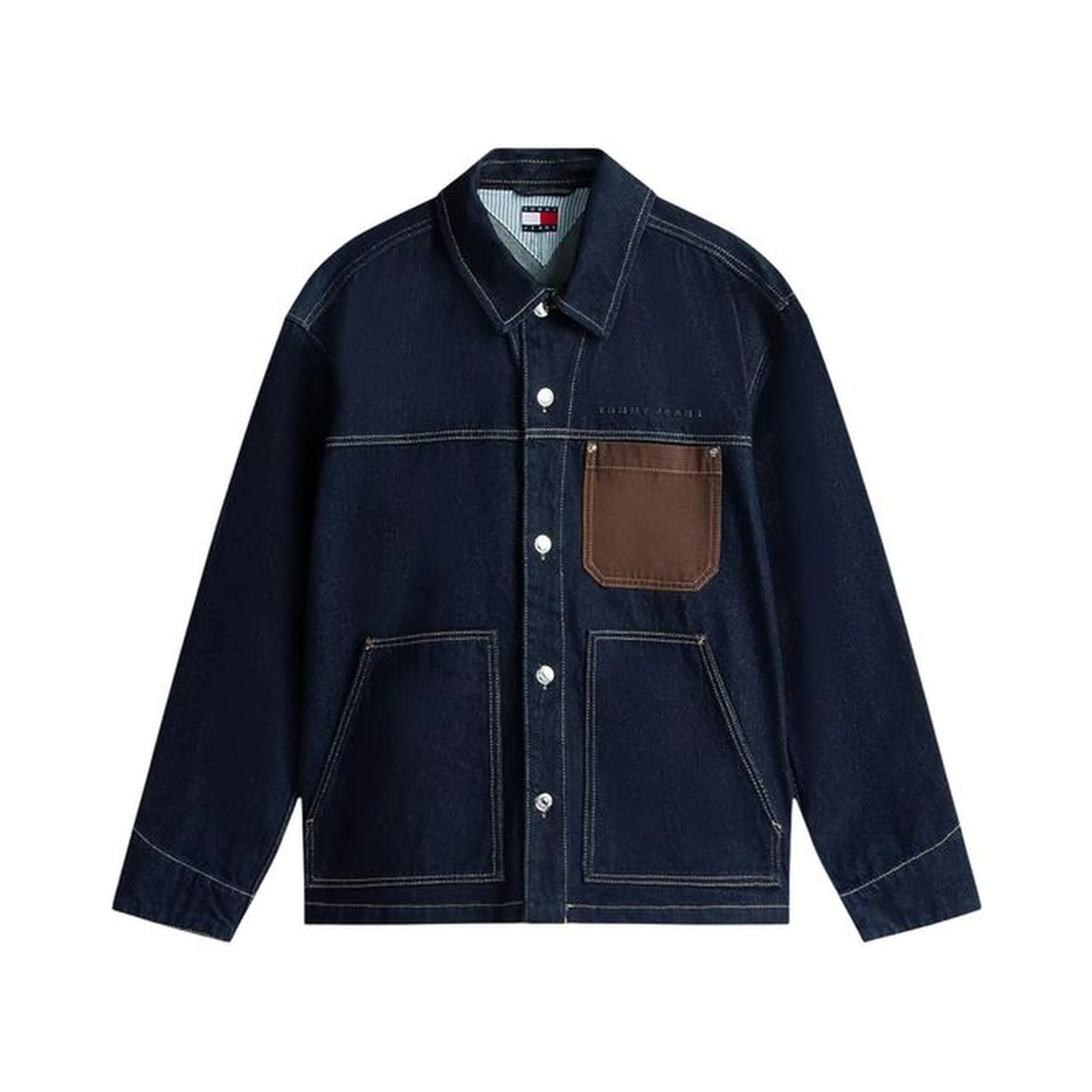 Blue Recycled Cotton Denim Jacket