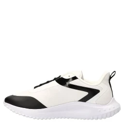 Black And White Recycled Polyester Athletic Sneakers