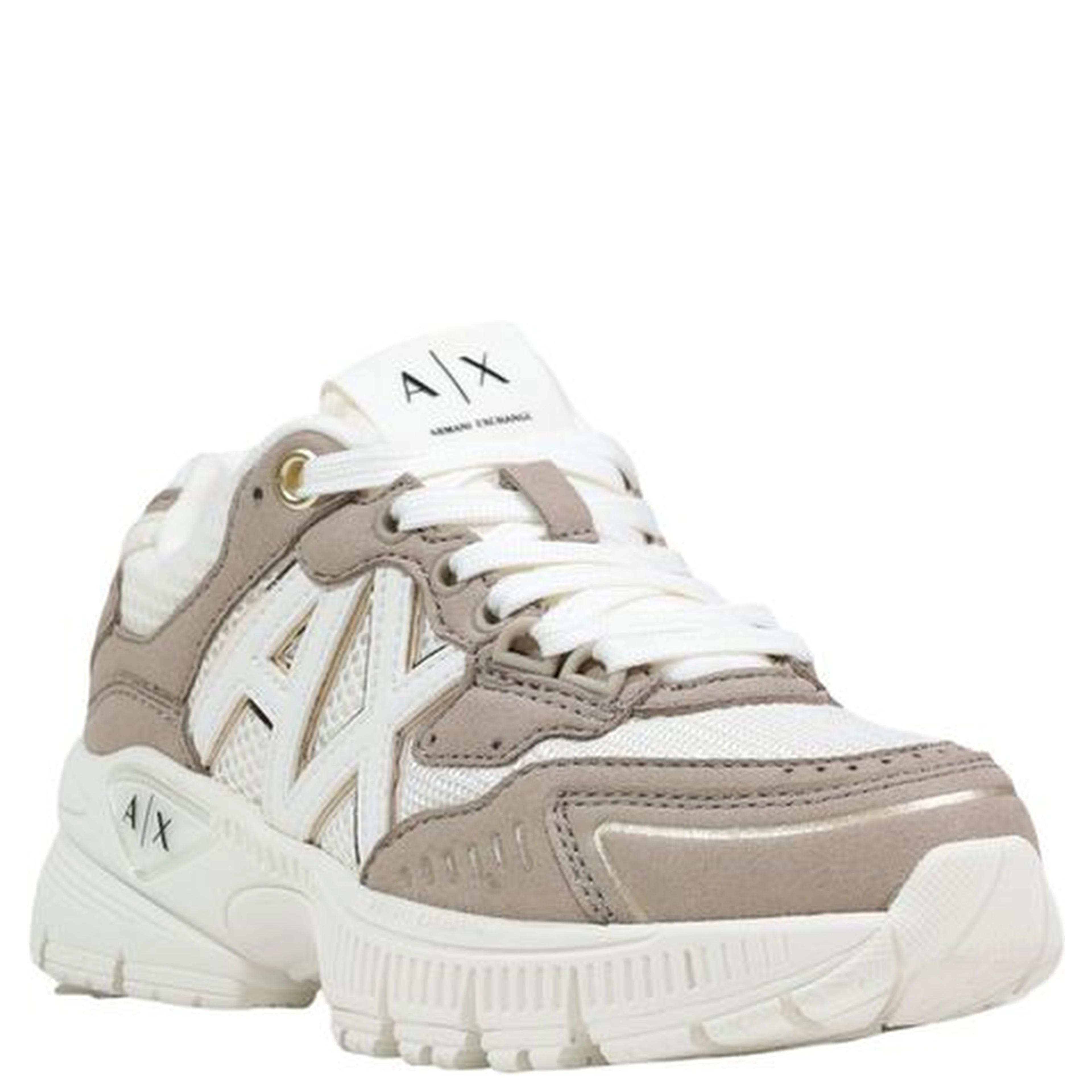 Brown Polyamide Athletic Sneakers