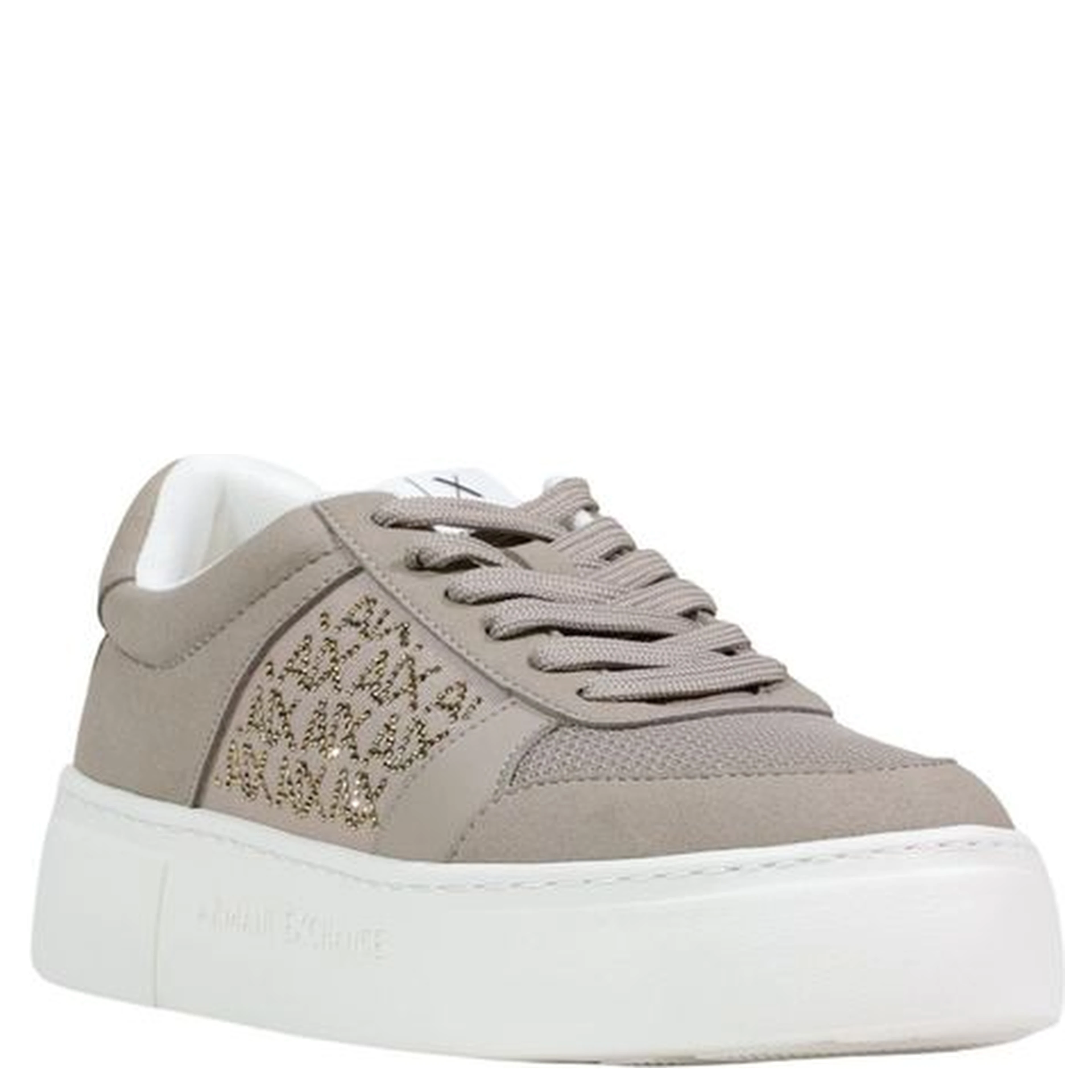 Brown Polyamide Athletic Sneakers