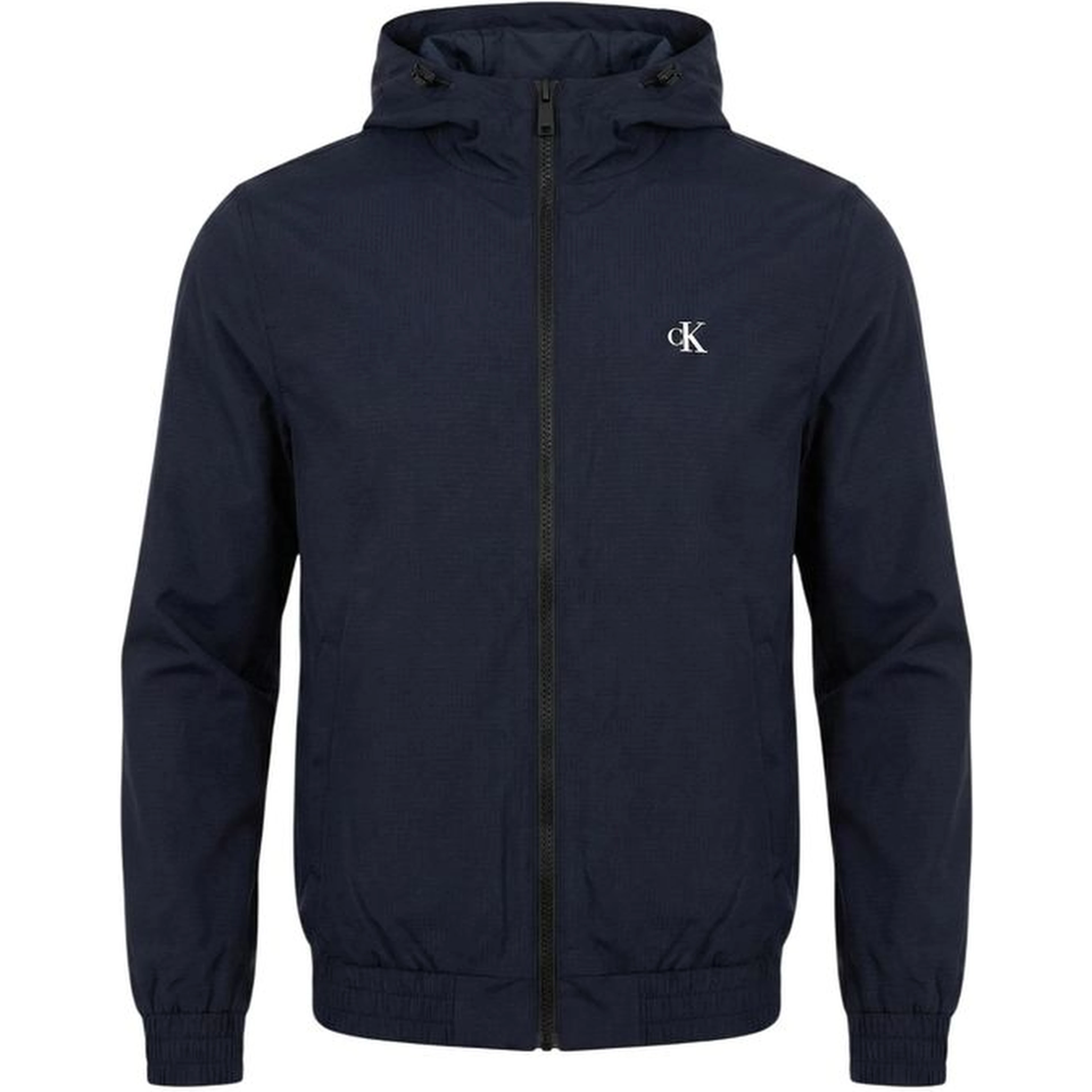 Blue Recycled Polyester Full-Length Jacket