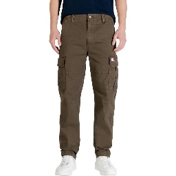 Green Recycled Cotton Cargo Pants