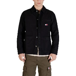 Black Recycled Cotton Jacket