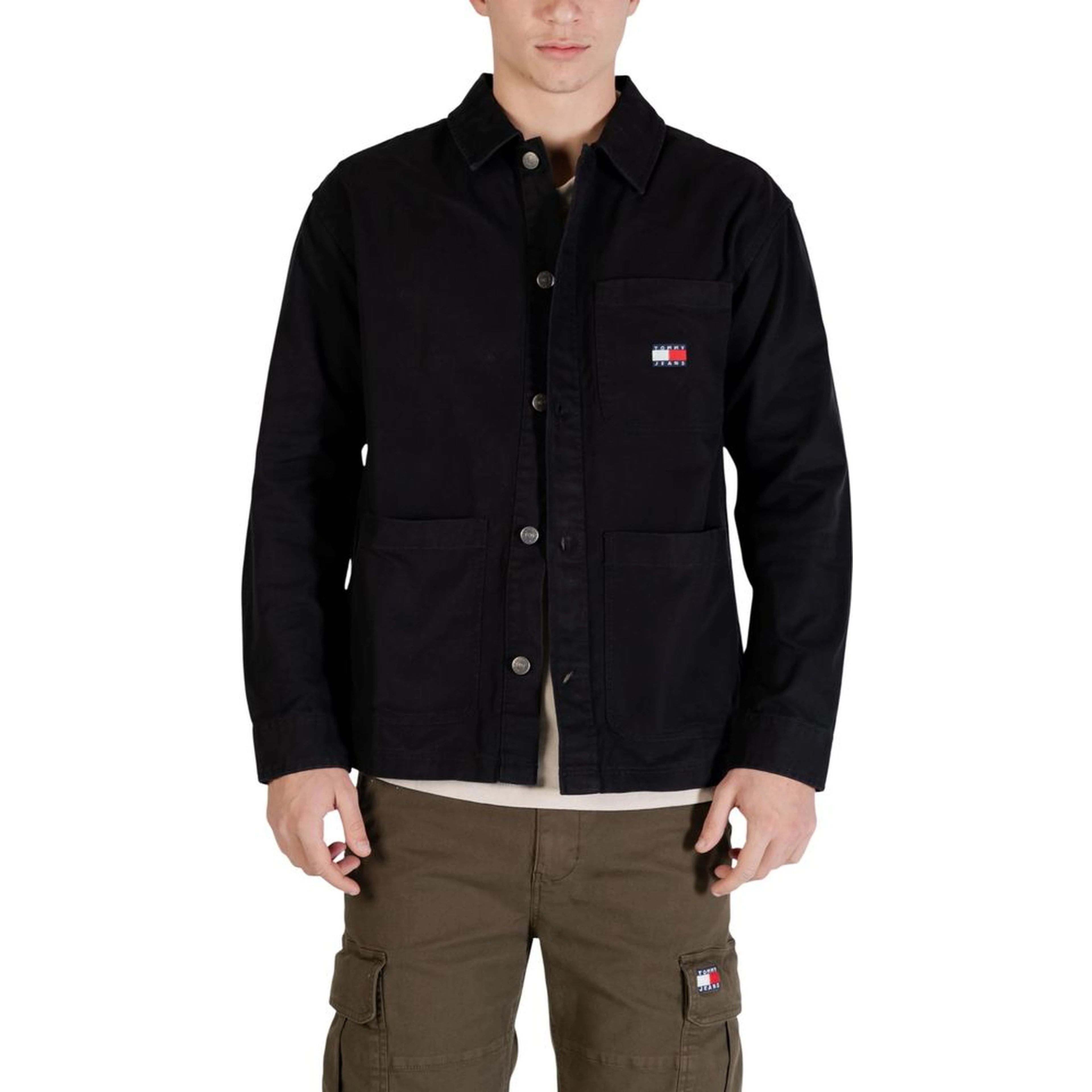 Black Recycled Cotton Jacket