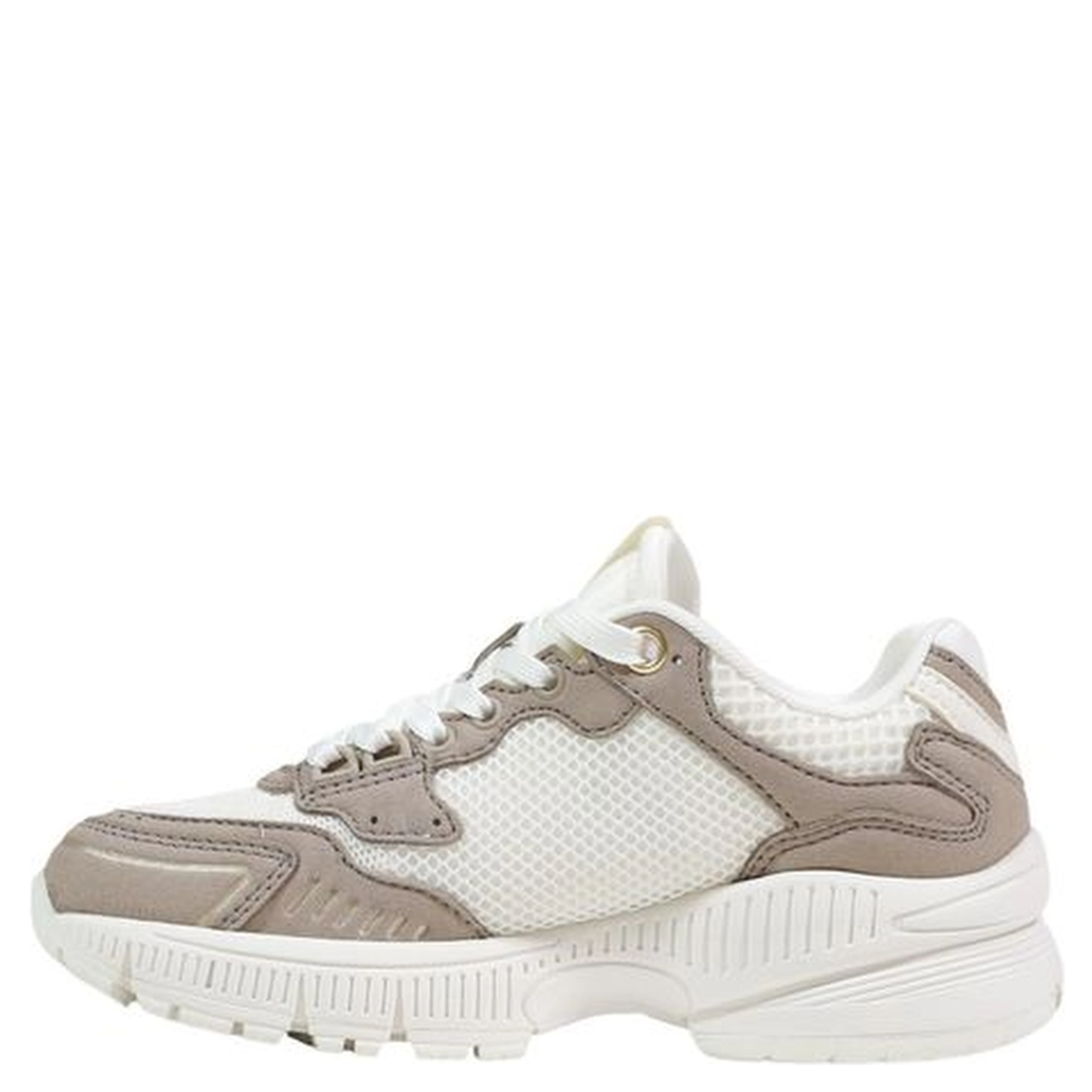 Brown Polyamide Athletic Sneakers