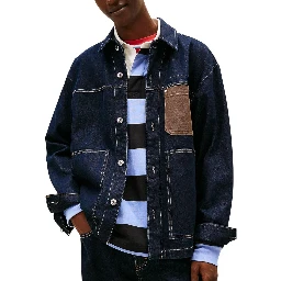 Blue Recycled Cotton Denim Jacket