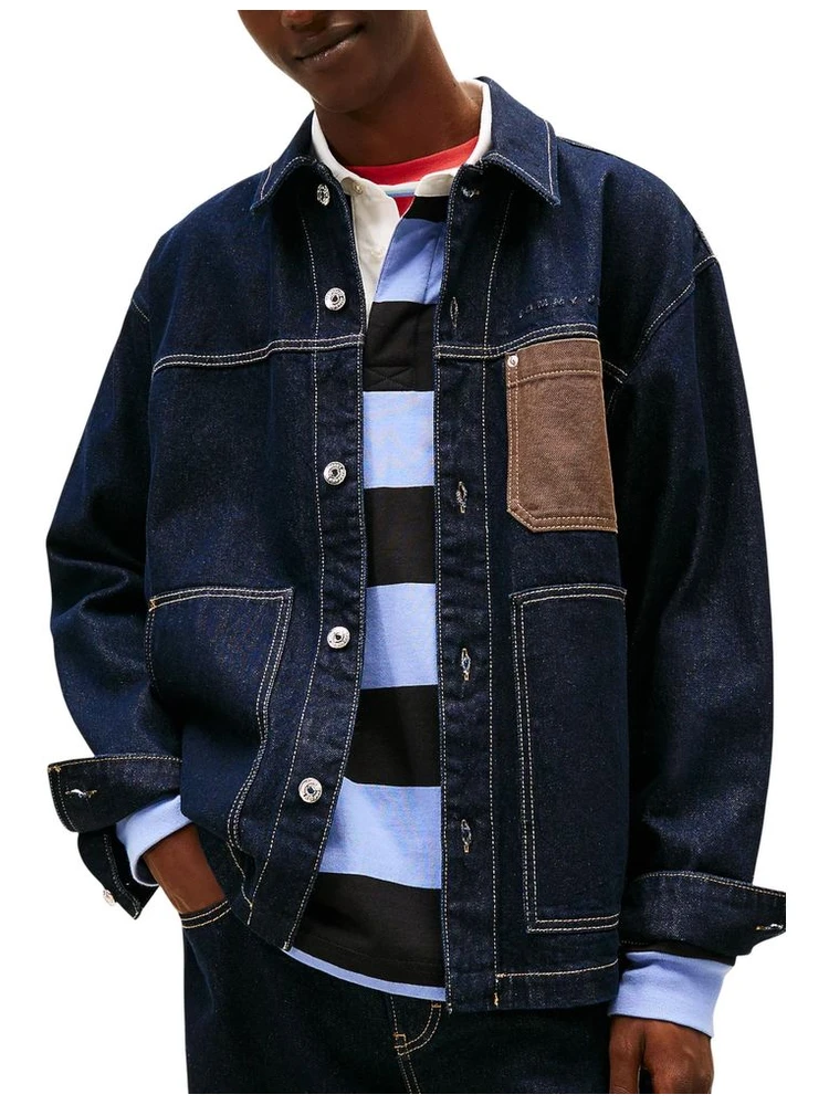 Blue Recycled Cotton Denim Jacket alternative