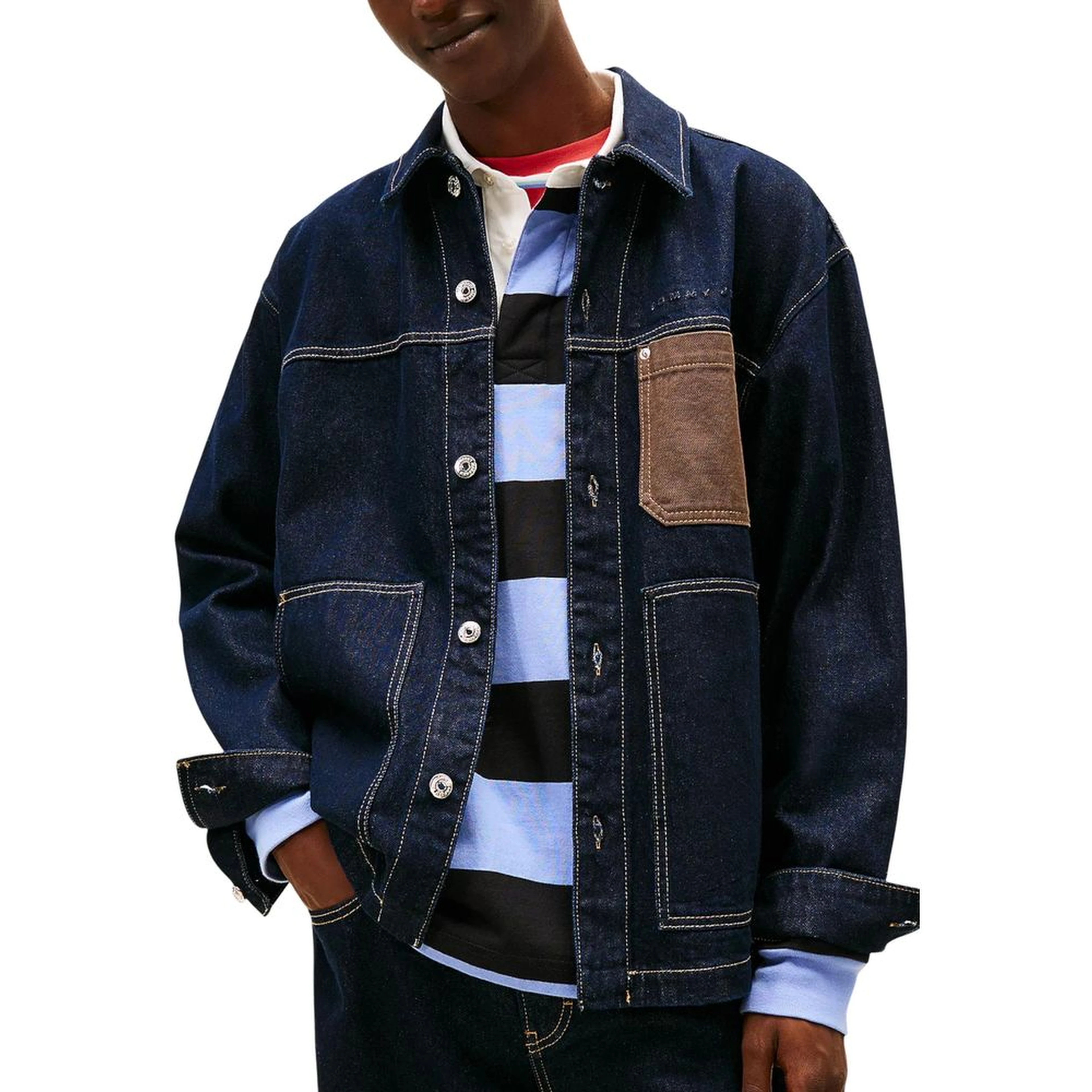 Blue Recycled Cotton Denim Jacket